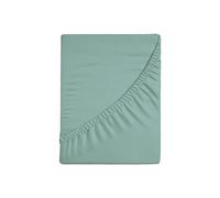 Zer0bed, Fitted Sheet with Corners Single Colour, 100% Cotton, Maxi Corner 30 cm, Single Room, Cloud, 90 x 200 cm
