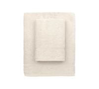 zer0bed, Ivory Cream Bath Towels, Set of 2 Bath Towels, Face Towel, Bidet Towel, Plain Colour, Ivory Cream, 100% Cotton, Set of 2