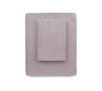 zer0bed, Lilac Bath Towels, Set of 2 Bath Towels, Face Towel, Bidet Towel, Plain Colour, Lilac, 100% Cotton, Set of 2