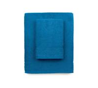 zer0bed, Turquoise Bath Towels, Set of 2 Bath Towels, Face Towel, Bidet Towel, Solid Colour, Turquoise, 100% Cotton, Set of 2