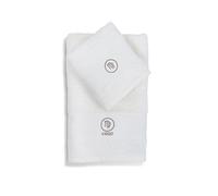 zer0bed Zodiac Zodiac Bath Towel Set, Set of 2, Face Towel, Guest Towel-Bidet, 100% Cotton, Plain with Embroidery, Virgin
