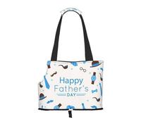 ZERAOKE Foldable Cat Carrier Dog Shoulder Bag, Fathers Day Love Dad, Pet Tote Bag, Waterproof Collapsible Pet Tote For Small Dogs, Breathable Travel Carrier With Safety Hook & Viewing Window