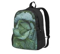 ZERAOKE Large Capacity Backpack For Adult, Lightweight Daypack For Travel | Bright Cabbage, Water-Resistant Durable Backpack With Laptop Compartment & Ventilated Straps, For Hiking, Outdoor, Gym Unisex