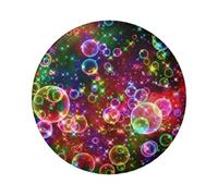 ZERAOKE Round Tinplate Collectible Badges For Events, Teachers, Friends | Colorful Rainbow Stars, Durable Badge For Jackets Bags Gifts, Vibrant Badge, Bulk Iron-On Patches Alternative, 1 PCS