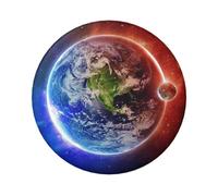 ZERAOKE Round Tinplate Collectible Badges For Events, Teachers, Friends | Space Planet Earth, Durable Badge For Jackets Bags Gifts, Vibrant Badge, Bulk Iron-On Patches Alternative, 1 PCS