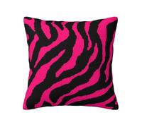 ZERAOKE Soft Plush Throw Pillow Cover For Couch, Zebra Tiger Leopard, Square Decorative Cushion Case, Machine Washable Pillowcase With Hidden Zipper, No Pilling Pillow Sham For Home Decor