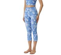 ZERAOKE Women Fitness Capri Yoga Pants,3/4 Length Print 4-Way Stretch Athletic Leggings for Gym Pilates Running-Color 3-S