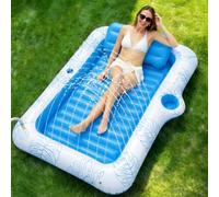 Zeraty Inflatable Pool Lounger Float for Adult Youth Kids Bed Cooling Contour Pool Floats Lounger Rafts, Water Rafts for Lake Outdoor Beach Pool Party