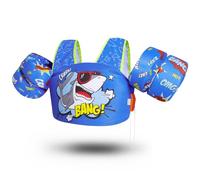 Zeraty Kids Swim Vest Arm Bands - Toddler Swimming Float Vest with Shoulder Harness and Whistle | Children Swimming Aids Jacket for Boys Girls Aged 2-6 Years | Pool, Beach, Learn to Swim (Shark)