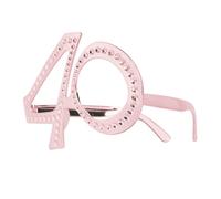 Zercart Birthday Glasses,Novelty Birthday Eyeglasses,40th Birthday Party Eyeglasses,Funny Costume Sunglasses,Anniversary Party Glasses,for Birthday Decorations Celebration Party Favors,Pink