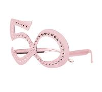 Zercart Birthday Glasses,Novelty Birthday Eyeglasses,50th Birthday Party Eyeglasses,Funny Costume Sunglasses,Anniversary Party Glasses,for Birthday Decorations Celebration Party Favors,Pink