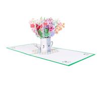 Zercart Flower Pop Up Birthday Card 3D Birthday Card pop up flower birthday cards Mothers Day, Birthday, for Mom,Mother,Grandmom Wife Thinking of You Card