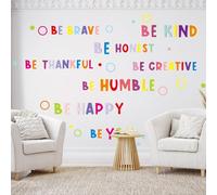 Zercart Inspirational Wall Decal Motivational Wall Sticker, Colourful Inspirational Quotes Wall Decal Peel and Stick Wall Art Stickers, for Library Classroom Nursery Kids Decoration