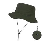 Zercart UPF 50 Sun Hats Wide Brim Hat, Foldable Unisex Hat Breathable UV Protection Summer Hat with Adjustable Chin Strap, Safari Hat Bucket Hat for Hunting Hiking Camping Fishing Green