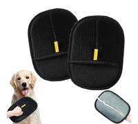 ZERCEJC 2PCS Pet Hair Removal Glove,Efficient Grooming Gloves for Pet Hair,Reusable Electrostatic Gloves Pet Cat Dog Hair Brush Tool for Couch, Furniture, Carpet, Car Seat