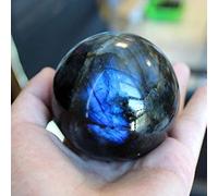 ZEREK Labradorite Sphere,Natural Labradorite Ball 1.37inch Healing Crystal Sphere Ball Quartz Gemstone Without Pedestal,Labradorite Moonstone Decorative Ornament