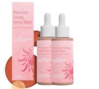 Zeria Sunless Tanning drops, Sunless Tanning Drops, Skin Serum Can Naturally Adjust Skin Color And Create Skin, Enhancing Your Natural Skin Tone for a Genuine, Sun-Kissed Glow (120ML)