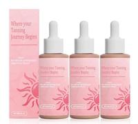 Zeria Sunless Tanning Drops, To Naturally Boost Melannin, Self Tanning Drops, Enhancing Your Natural Skin Tone and Give Skin a Healthy, Radiant Glow (3 bottles)