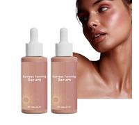 Zeria Sunless Tanning Drops - ZERIA Drops to Naturally Boost Melanin,Tanning Drops,Enhancing Your Natural Skin Tone for A Genuine,Sun-Kissed Glow - Without The Sun Damage (2PC)
