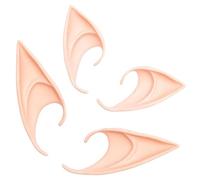 ZeriLion 2 Pairs Soft Elf Ears for Cosplay, Pointed Fairy Ear Tips for Adults