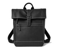 Zerimar | Genuine Leather Backpack for Men Casual Style | Natural Leather with Many Compartments | Ideal for Everyday Use | Dimensions: 28 x 8 x 36 cm, Black