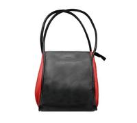 Zerimar Leather Bag - Exclusive and professional leather - Quality leather with an elegant touch 31x27x14cm, Black-Red
