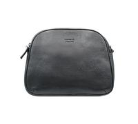 Zerimar Leather Shoulder Bag - Exclusive and professional leather - Quality leather with an elegant touch 28x22x7cm, Black/White