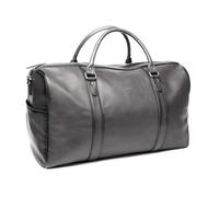 Zerimar Leather Travel Bag - Exclusive and Professional Leather - Quality Leather with an Elegant Touch 41x54x17.5cm, grey