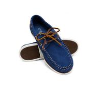 Zerimar Men's Nautical Shoe in Leather Closure | Premium Casual Shoes with Lacing | Made in Spain, blue, 7 UK