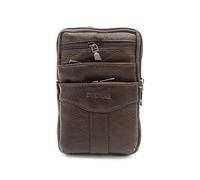 Zerimar Small Natural Leather Shoulder Bag | Leather Shoulder Bag | Casual Leather Shoulder Bag | Women's and Men's Bag | Measures 18 x 12 x 4 cm, brown, 18x12x4 cm