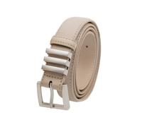 Zerimar Women's Belt | Genuine Cowhide Leather | Elegant Belts for Women | Leather Strap 23 mm | Classic Design, beige, 120