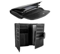 Zerimar Women's Leather Wallet | Women's Card Holder | Leather Wallet | Black N