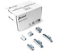 ZERINT 120pcs Clip On Wheel Weights Assortment, 5g/10g/15g/20g/30g/40g Tyre Balancing Weight for Steel Rims (Galvanised)
