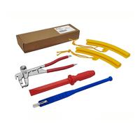 ZERINT 5pcs Tyre Repair Tools, Wheel Weight Tool Kit - 2pcs Rim Protector, 1pc Wheel Weight Remover, 1pc Balance Weight Plier,1pc Valve Stem Puller for Car, Trucks, ATV, SUVs