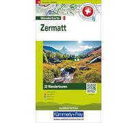 Zermatt Hiking maps: with routes: 13