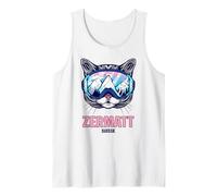 Zermatt Mountain Panorama Cat Ski Goggles Tank Top