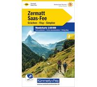 Zermatt Saas Fee Hiking Map: 1:60 000: 24 (Hiking maps of Switzerland)