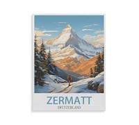Zermatt Switzerland，1000 Piece Wooden Puzzle for An Unforgettable Family Activity - Suitable for All Ages（75x50cm）-HE43
