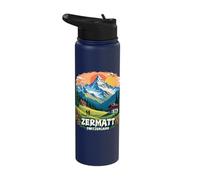 Zermatt Switzerland Alpine Adventure Stainless Steel Insulated Water Bottle