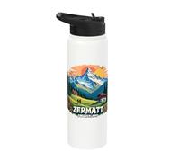 Zermatt Switzerland Alpine Adventure Stainless Steel Insulated Water Bottle