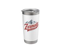 Zermatt Switzerland Ski Resort Mountain Retro Graphic Stainless Steel Insulated Tumbler