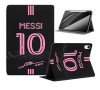 ZERMU Case for iPad (A16) 11th/10th Generation 11''/10.9'' (2025/2022), Mess%i #10 Miam%i Soccer Shockproof Magnetic Cover [Auto Sleep/Wake] with Pencil Holder