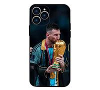 ZERMU for iPhone 12 Pro Max Case, Super Player Star Fashion Full Protection Soft Silicone TPU Shock Absorption Bumper Cover Case for iPhone 12 Pro Max 6.7", Lionel Mess%i Soccer-10-Argentina Flag