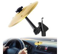 Zernblend Drum, Drum Cymbal, Mini Drum Kit, Car Crash Cymbal, Car Dashboard Decoration, Vehicle Interior Decoration (Gold)