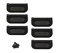 Zerniple Solid Aluminum Alloy Flush Ring Pull Cupboard Handle Invisible Door Knob for Kitchen Cabinet Drawer Wardrobe (6 Pieces)