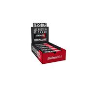 BioTechUSA Zero Bar Protein Snack - Low Sugar & Lactose-Free | Crispy Texture | Delicious Flavors | Ideal for Diets & Workouts, 20 * 50 g, Chocolate-Hazelnut