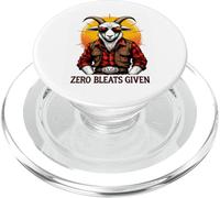 Zero Bleats Given Cool Cowboy Goat Humor PopSockets PopGrip for MagSafe
