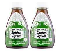 Zero Calorie Golden Syrup 425ml Pack of 2 Compatible with Skinny Coffee, Fat Sugar Gluten FREE Vegan Cereal Pancake Sweet Runny Topping in Squeezy Bottle with Welari Thank You Card | (2pack) (850g)