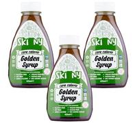Zero Calorie Golden Syrup 425ml Pack of 3 Compatible with Skinny Coffee, Fat Sugar Gluten FREE Vegan Cereal Pancake Sweet Runny Topping in Squeezy Bottle with Welari Thank You Card | (3pack) (1275g)