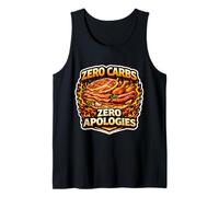 Zero Carbs Zero Apologies Keto Carnivore Ketogenic Diet Fan Tank Top